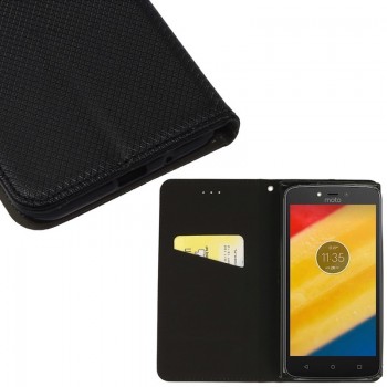 Atverčiamas dėklas juodos spalvos (MOTO C)